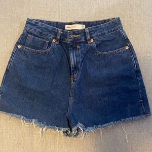 ASOS high waisted jean shorts